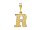 FJC Finejewelers 10 kt Yellow Gold Themed Initial R Charm