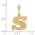 FJC Finejewelers 10 kt Yellow Gold Themed Initial S Charm