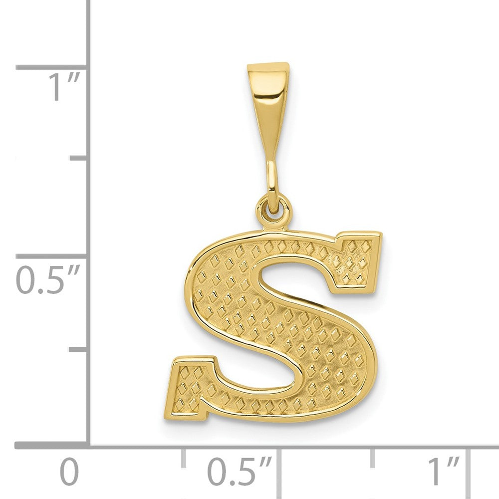 FJC Finejewelers 10 kt Yellow Gold Themed Initial S Charm