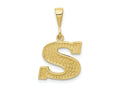 FJC Finejewelers 10 kt Yellow Gold Themed Initial S Charm