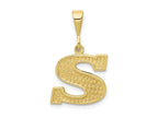 FJC Finejewelers 10 kt Yellow Gold Themed Initial S Charm