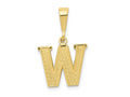FJC Finejewelers 10 kt Yellow Gold Themed Initial W Charm