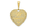 FJC Finejewelers 10 kt Yellow Gold Themed 50th Anniversary Charm 29 mm x 20 mm