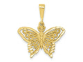 FJC Finejewelers 10 kt Yellow Gold Themed Butterfly Charm 27.5 mm x 24 mm
