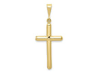 FJC Finejewelers 10 kt Yellow Gold Themed Cross Charm 42 mm x 17 mm