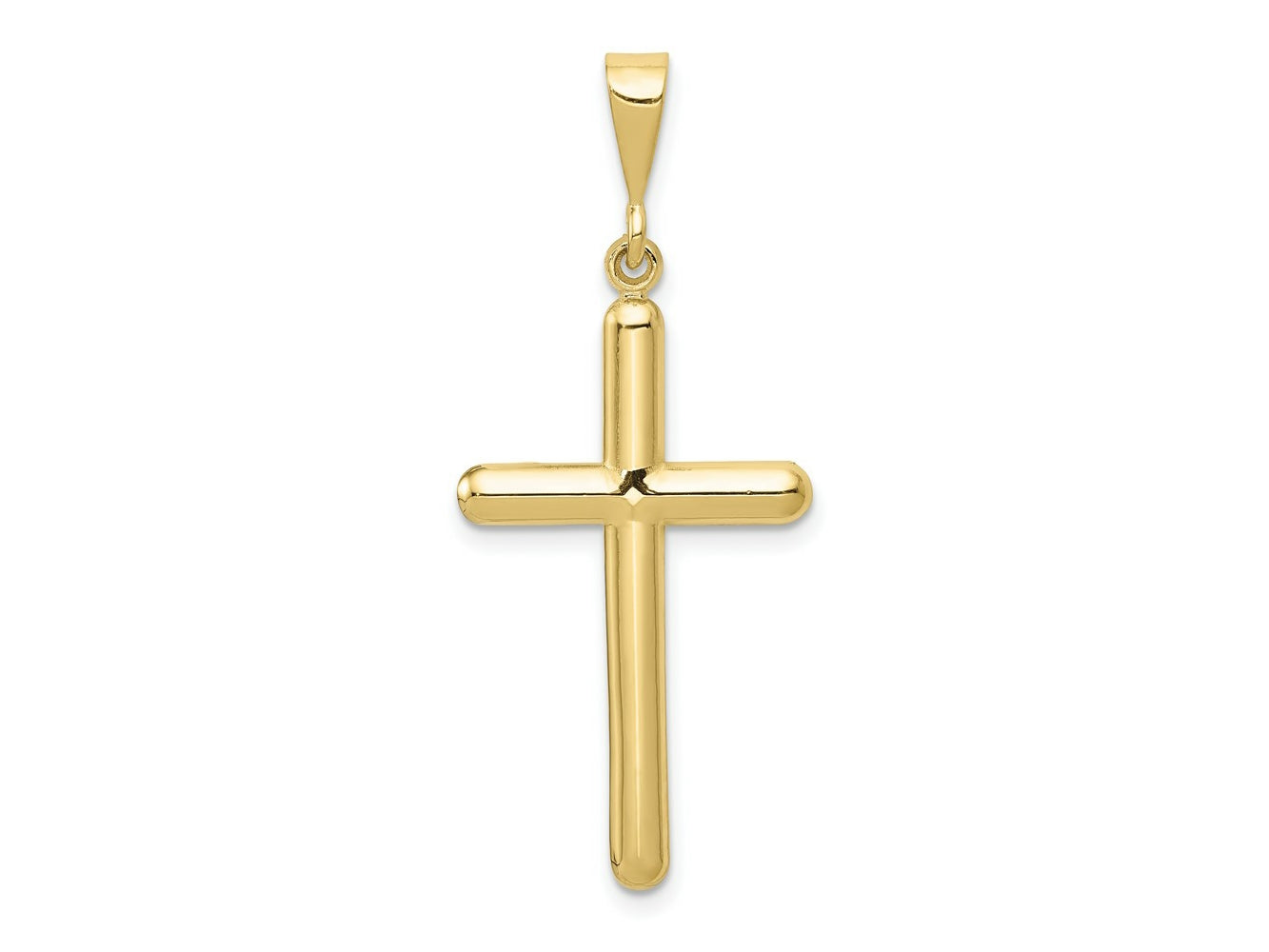 FJC Finejewelers 10 kt Yellow Gold Themed Cross Charm 42 mm x 17 mm