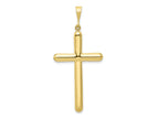 FJC Finejewelers 10 kt Yellow Gold Themed Cross Charm 50 mm x 23 mm