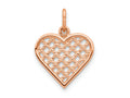 FJC Finejewelers 10 kt Rose Gold Themed Rose Gold Heart Charm