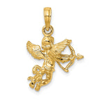 FJC Finejewelers 10 kt Yellow Gold Cupid with Bow and Arrow Charm 22 x 17 mm