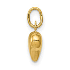 FJC Finejewelers 10 kt Yellow Gold Polished 3-D Heart Charm 14 x 9 mm