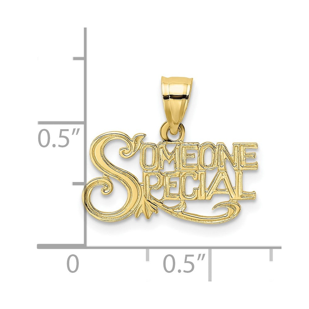 FJC Finejewelers 10 kt Yellow Gold SOMEONE SPECIAL Charm 12 x 17 mm