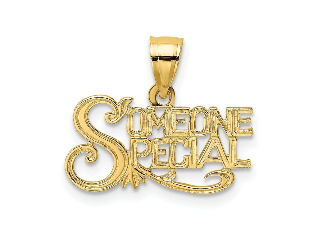 FJC Finejewelers 10 kt Yellow Gold SOMEONE SPECIAL Charm 12 x 17 mm