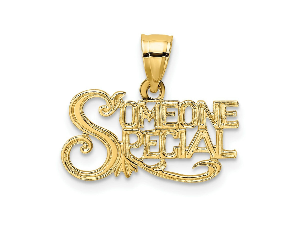 FJC Finejewelers 10 kt Yellow Gold SOMEONE SPECIAL Charm 12 x 17 mm