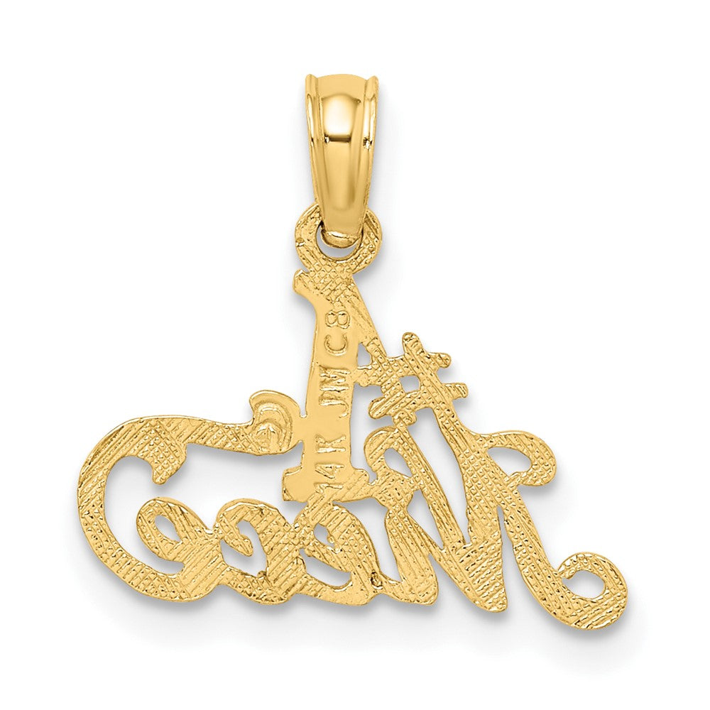 FJC Finejewelers 10 kt Yellow Gold #1 NIECE Charm 14 x 16 mm