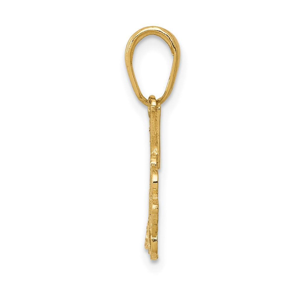 FJC Finejewelers 10 kt Yellow Gold #1 Daughter Charm 18 x 22 mm