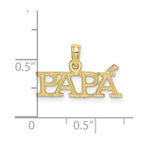 FJC Finejewelers 10 kt Yellow Gold PAPA Charm 11 x 20 mm