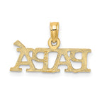 FJC Finejewelers 10 kt Yellow Gold PAPA Charm 11 x 20 mm