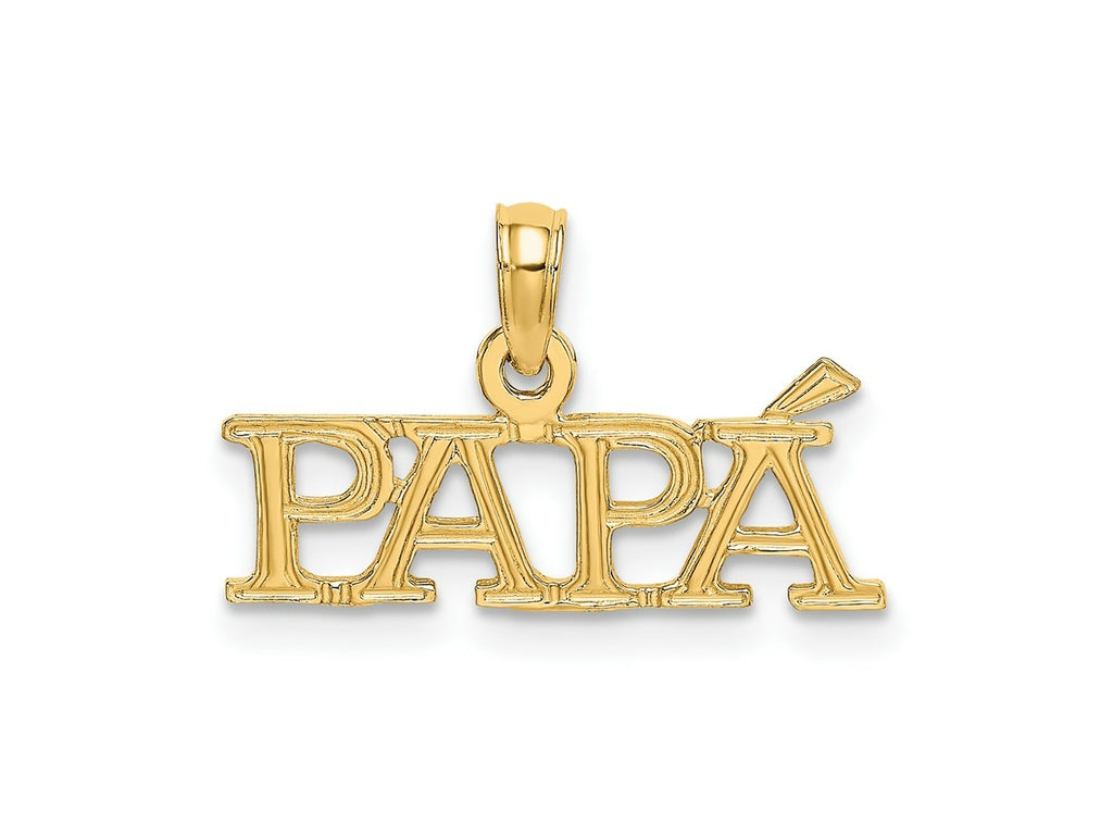 FJC Finejewelers 10 kt Yellow Gold PAPA Charm 11 x 20 mm