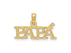 FJC Finejewelers 10 kt Yellow Gold PAPA Charm 11 x 20 mm