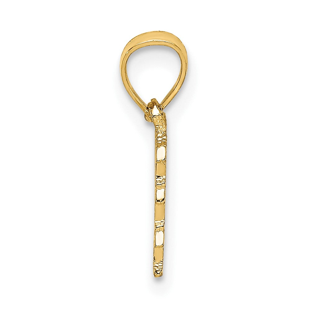 FJC Finejewelers 10 kt Yellow Gold I WANT WANT WANT Charm 8 x 13 mm