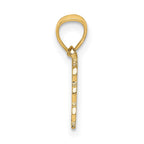 FJC Finejewelers 10 kt Yellow Gold I WANT WANT WANT Charm 8 x 13 mm