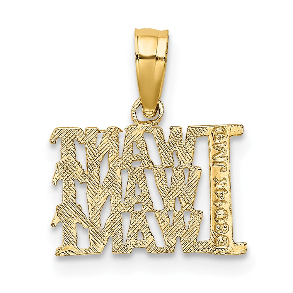 FJC Finejewelers 10 kt Yellow Gold I WANT WANT WANT Charm 8 x 13 mm