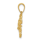 FJC Finejewelers 10 kt Yellow Gold Scorpion Charm 24 x 15 mm