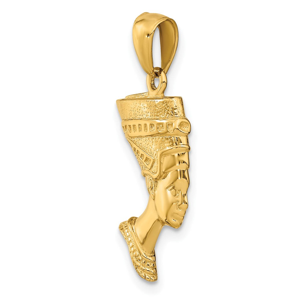 FJC Finejewelers 10 kt Yellow Gold 3-D Nefertiti Charm 28 x 14 mm