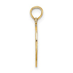 FJC Finejewelers 10 kt Yellow Gold Cut-out NEW YORK with Statue of Liberty in Apple Charm 15 x 15 mm