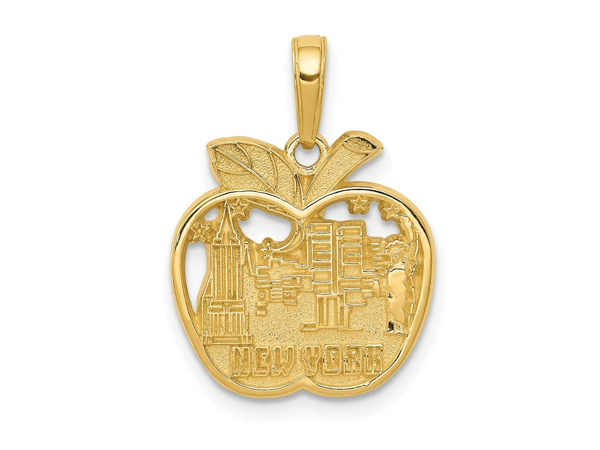 FJC Finejewelers 10 kt Yellow Gold New York City Skyline in Apple Charm 21 x 16 mm