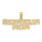 FJC Finejewelers 10 kt Yellow Gold POLICE OFFICER'S MOM Charm 8 x 32 mm