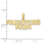 FJC Finejewelers 10 kt Yellow Gold POLICE OFFICER'S MOM Charm 8 x 32 mm