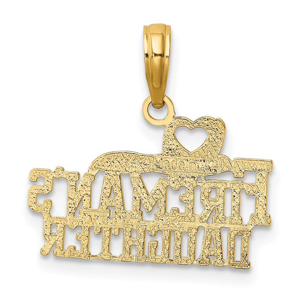 FJC Finejewelers 10 kt Yellow Gold FIREMAN'S DAUGHTER Charm 11 x 19 mm
