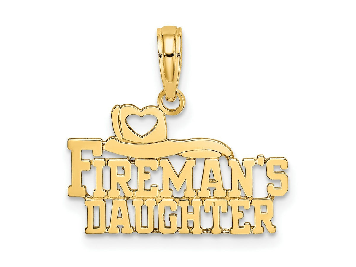 FJC Finejewelers 10 kt Yellow Gold FIREMAN'S DAUGHTER Charm 11 x 19 mm