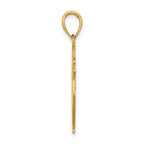FJC Finejewelers 10 kt Yellow Gold VFD Ladies AUX Shield Charm 20 x 20 mm