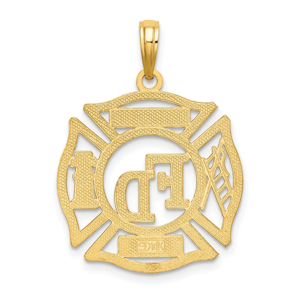 FJC Finejewelers 10 kt Yellow Gold FD LADIES AUX in Shield Charm 20 x 20 mm