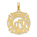 FJC Finejewelers 10 kt Yellow Gold FD LADIES AUX in Shield Charm 20 x 20 mm