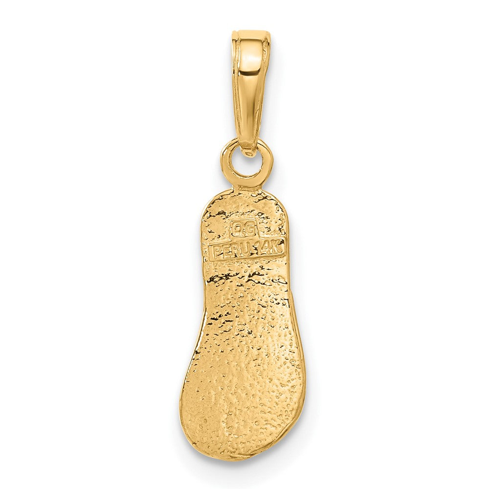 FJC Finejewelers 10 kt Yellow Gold Single Flip-Flop Charm 22 x 7 mm