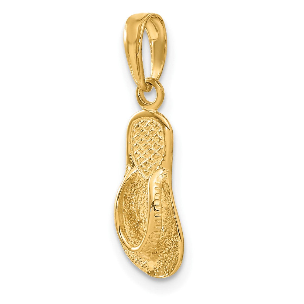 FJC Finejewelers 10 kt Yellow Gold Single Flip-Flop Charm 22 x 7 mm