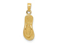 FJC Finejewelers 10 kt Yellow Gold Single Flip-Flop Charm 22 x 7 mm