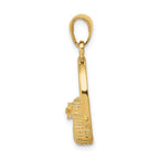 FJC Finejewelers 10 kt Yellow Gold Large Nantucket Basket Charm 25 x 15 mm