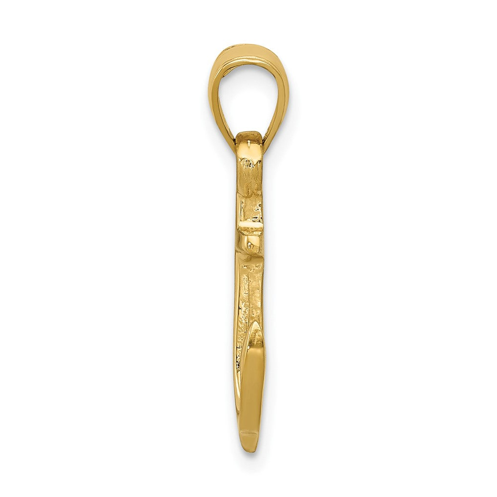 FJC Finejewelers 10 kt Yellow Gold Anchor Charm 24 x 13 mm