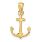 FJC Finejewelers 10 kt Yellow Gold Anchor Charm 24 x 13 mm