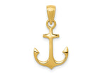 FJC Finejewelers 10 kt Yellow Gold Anchor Charm 24 x 13 mm
