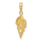 FJC Finejewelers 10 kt Yellow Gold Conch Shell Charm 24 x 9 mm