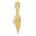 FJC Finejewelers 10 kt Yellow Gold Conch Shell Charm 24 x 9 mm