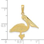 FJC Finejewelers 10 kt Yellow Gold Pelican Charm 25 x 24 mm