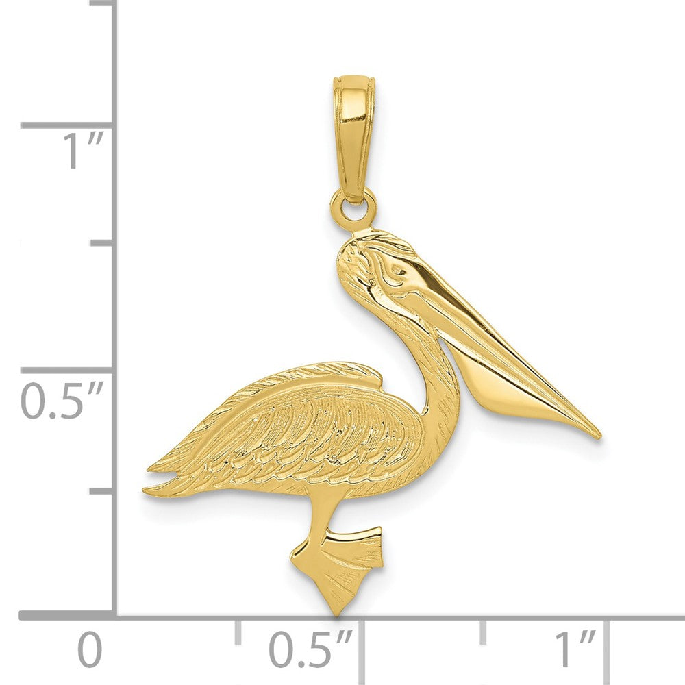 FJC Finejewelers 10 kt Yellow Gold Pelican Charm 25 x 24 mm