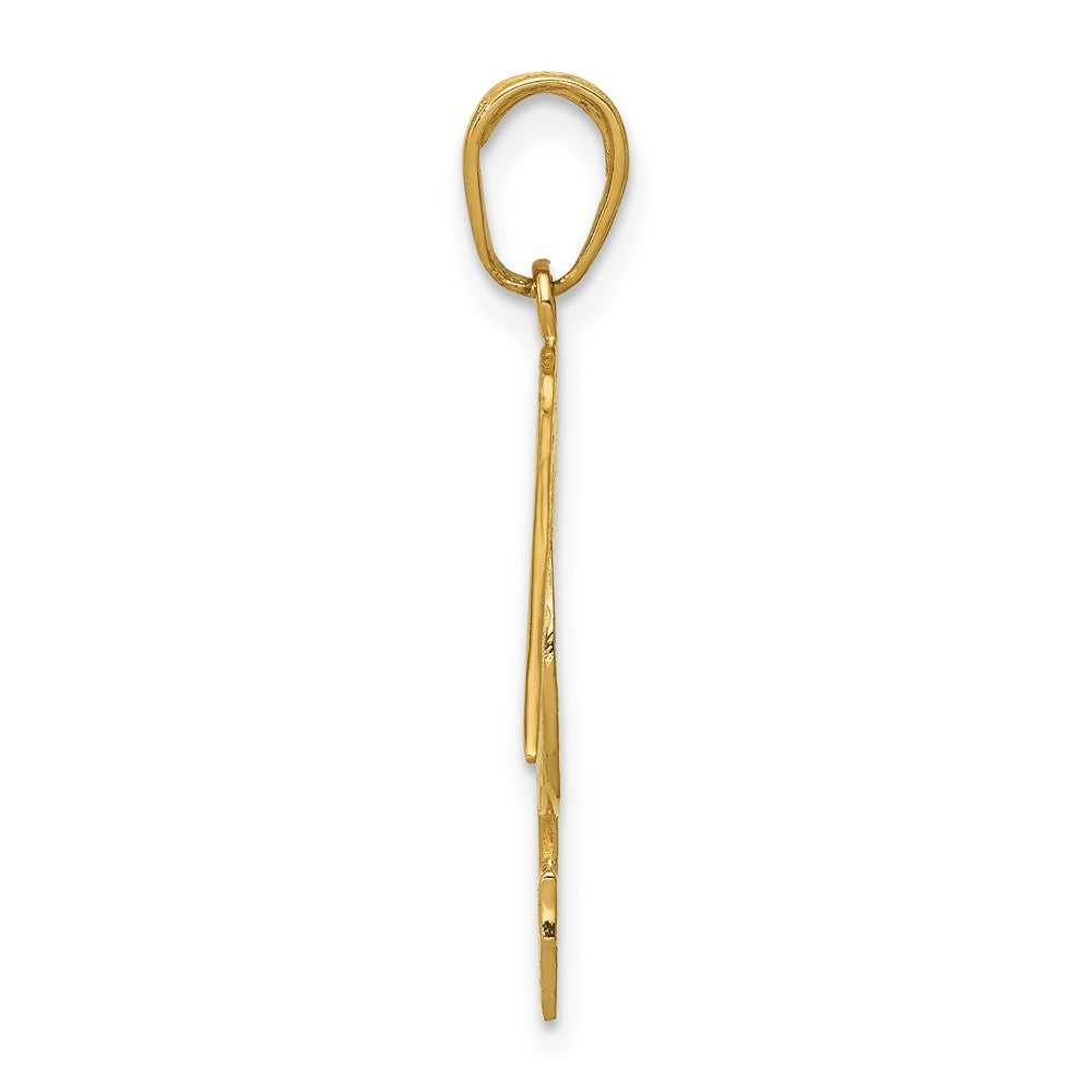 FJC Finejewelers 10 kt Yellow Gold Pelican Charm 25 x 24 mm