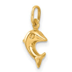 FJC Finejewelers 10 kt Yellow Gold Dolphin Charm 16 x 7 mm